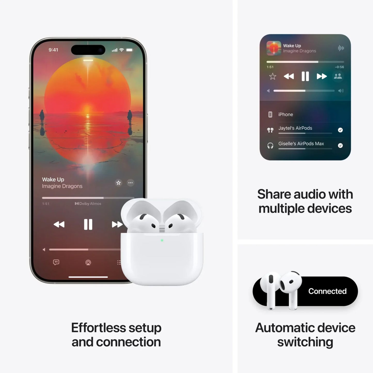 Apple AirPods 4 (4th Generation) ANC Master Copy. Full options